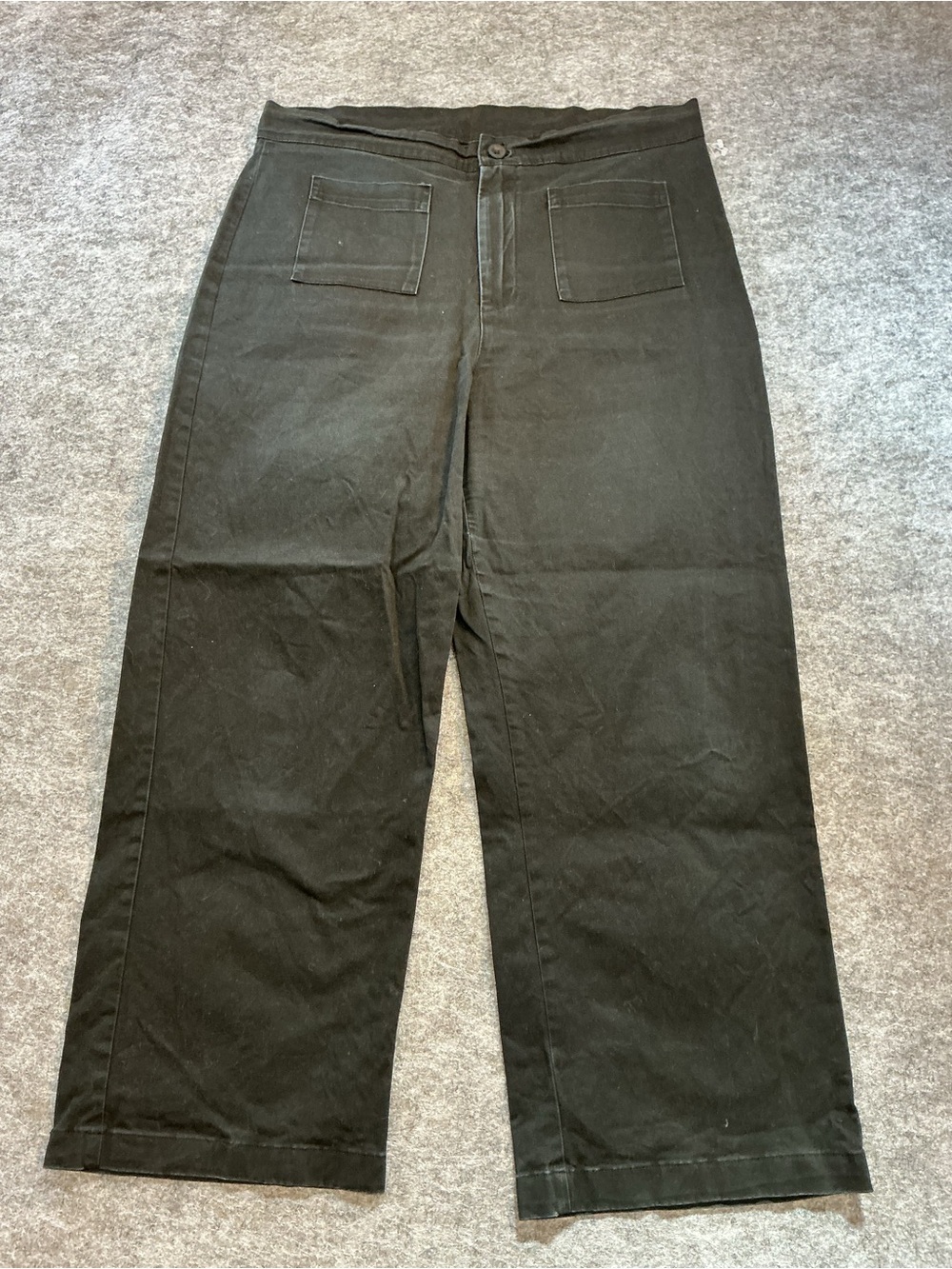 NOOWORKS | PLUS SIZE Classic High Rise Casual Wide-Leg Black Pants Size 2XL